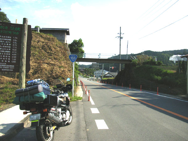 国道166号線