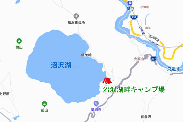 沼沢湖畔キャンプ場