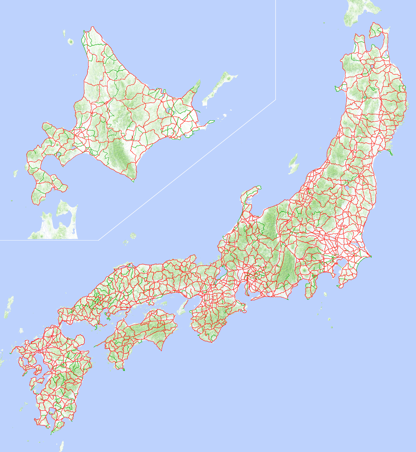 走行軌跡拡大地図